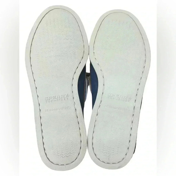 Sperry Gold Cup Authentic/Original Two Eye Nubuck - Navy/Tan Size 7.5 NWOT - Picture 8 of 11